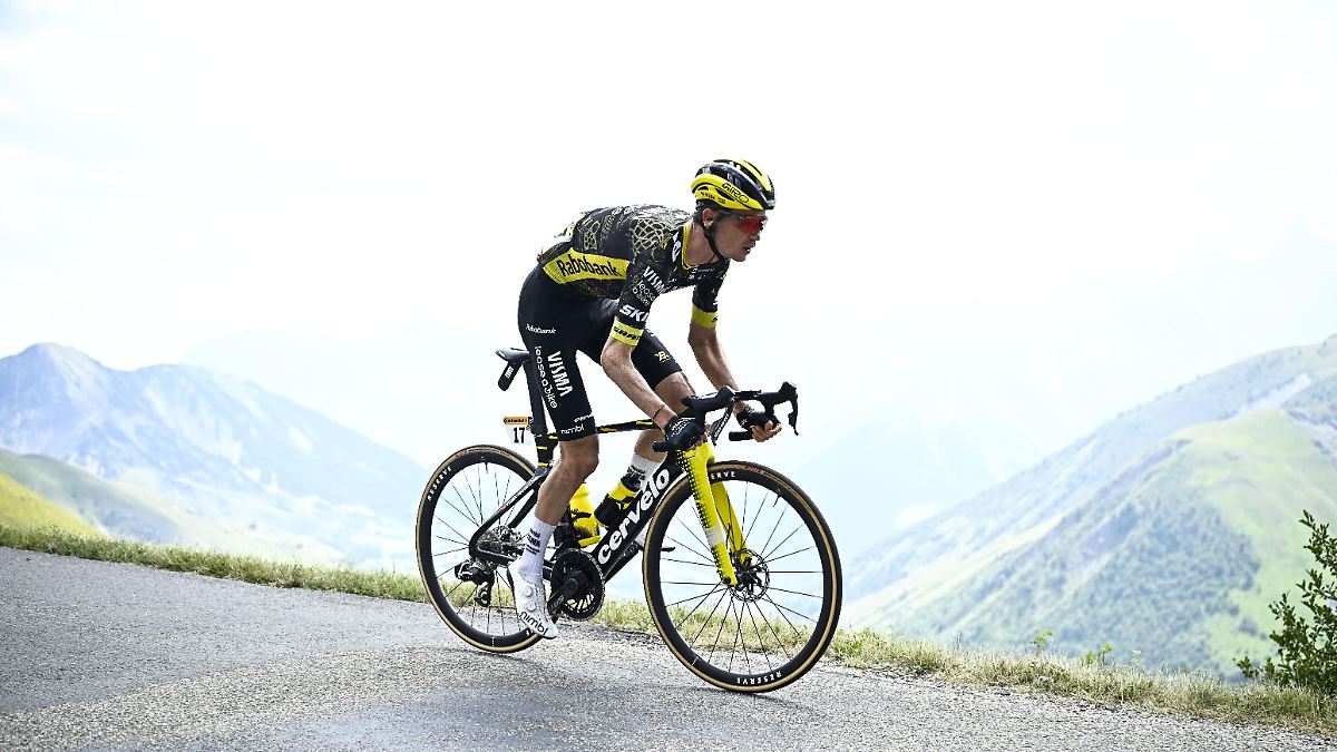 Near Disaster at Tour de France: Fence Saves Pro Cyclist from Abyss