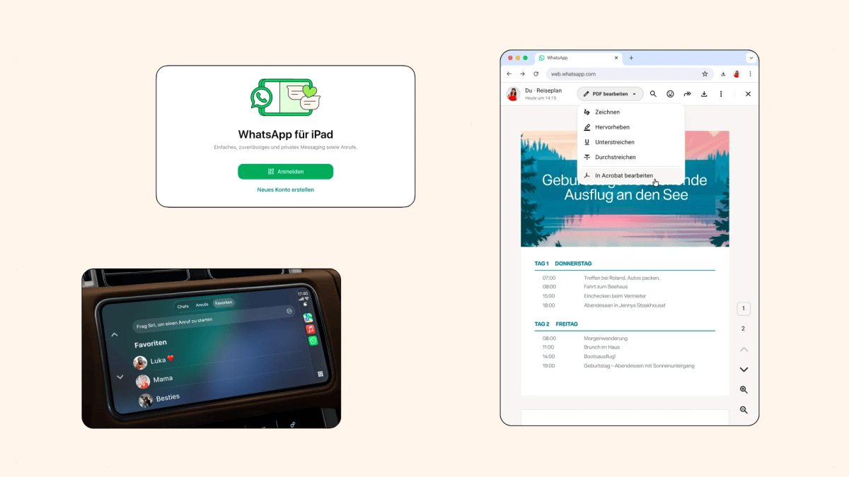 WhatsApp Launches iPad Support: New CarPlay and PDF Features Inside!